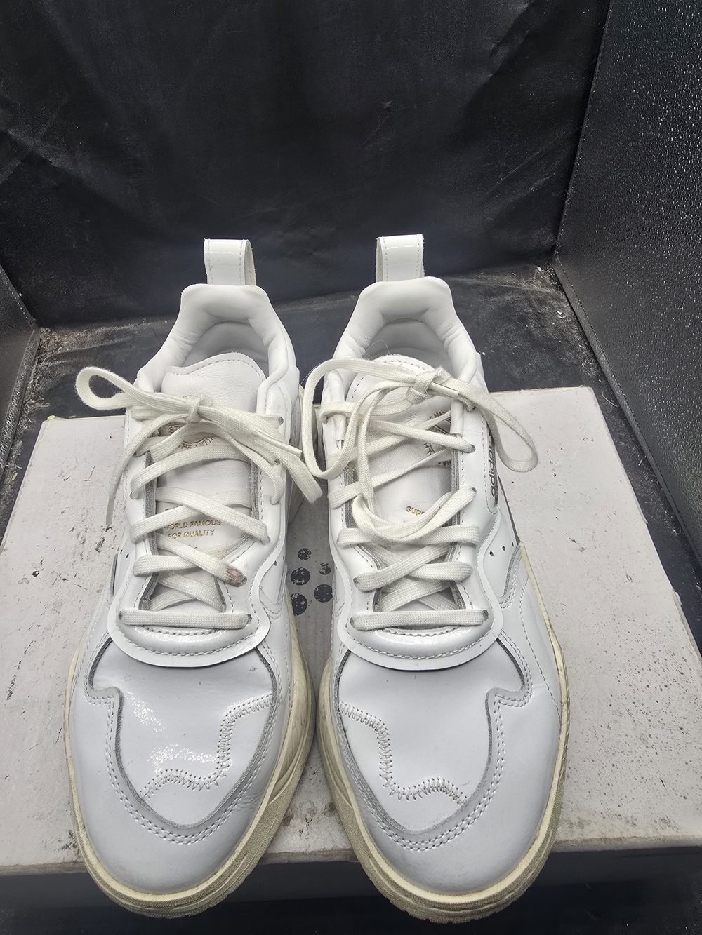 adidas White Low-Top Athletic Sneakers